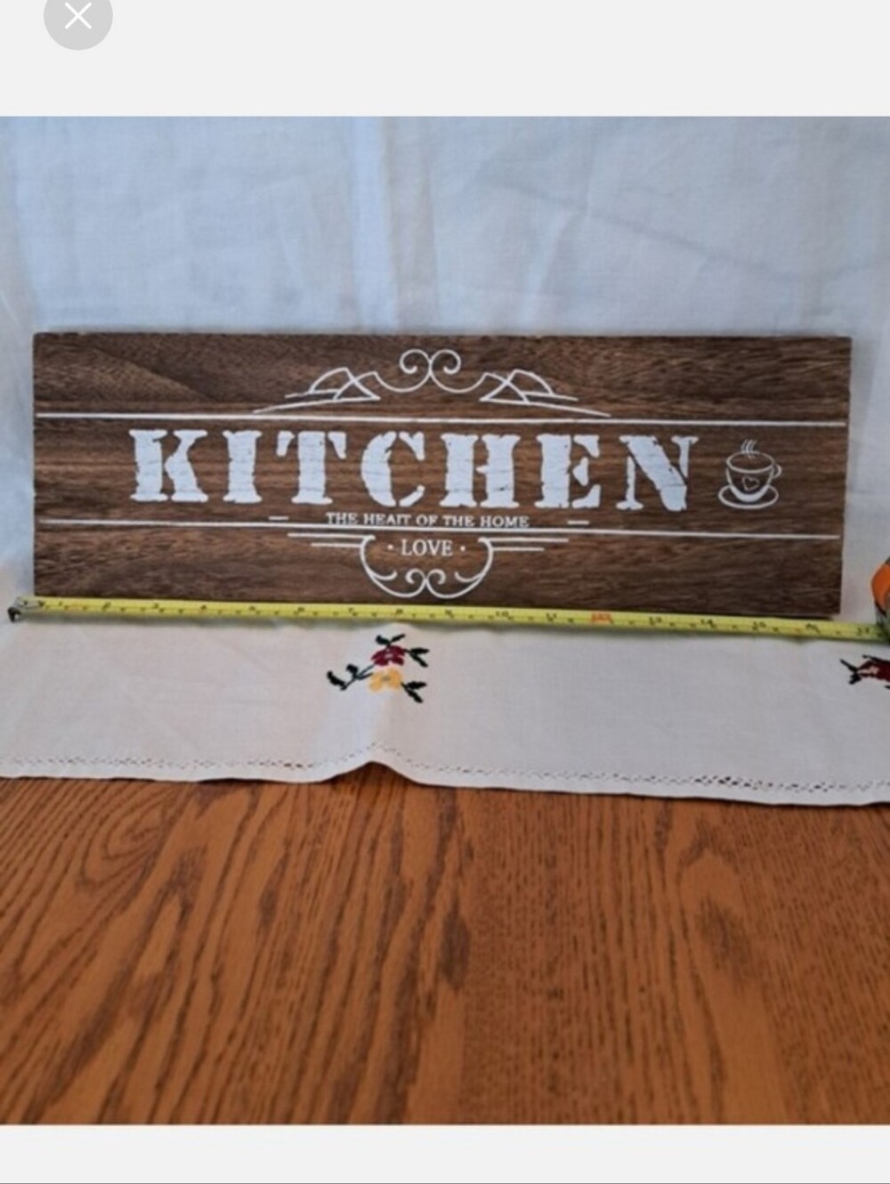 ❤️6/$16❤️Rustic Kitchen Wall Sign - Brown Wood Look